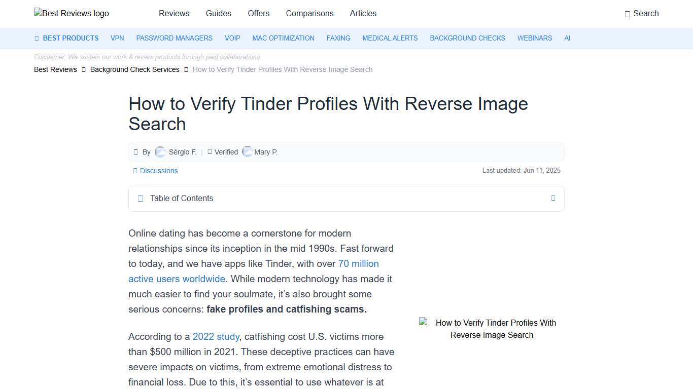 How to Verify Tinder Profiles With Reverse Image Search - Best Reviews