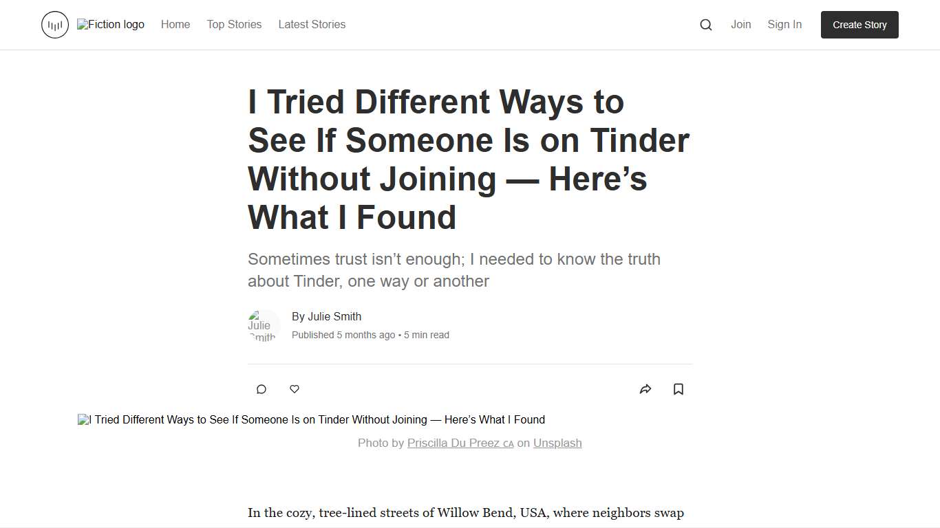 I Tried Different Ways to See If Someone Is on Tinder Without Joining — Here’s What I Found | Fiction